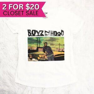 NWOT Boyz N The Hood Womens Licensed Band T Shirt Merch Scoop Neck Tee Large